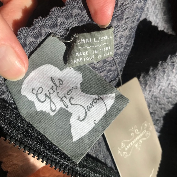 NWOT Anthropologie Scalloped Striped Ponte Skirt - Picture 5 of 8